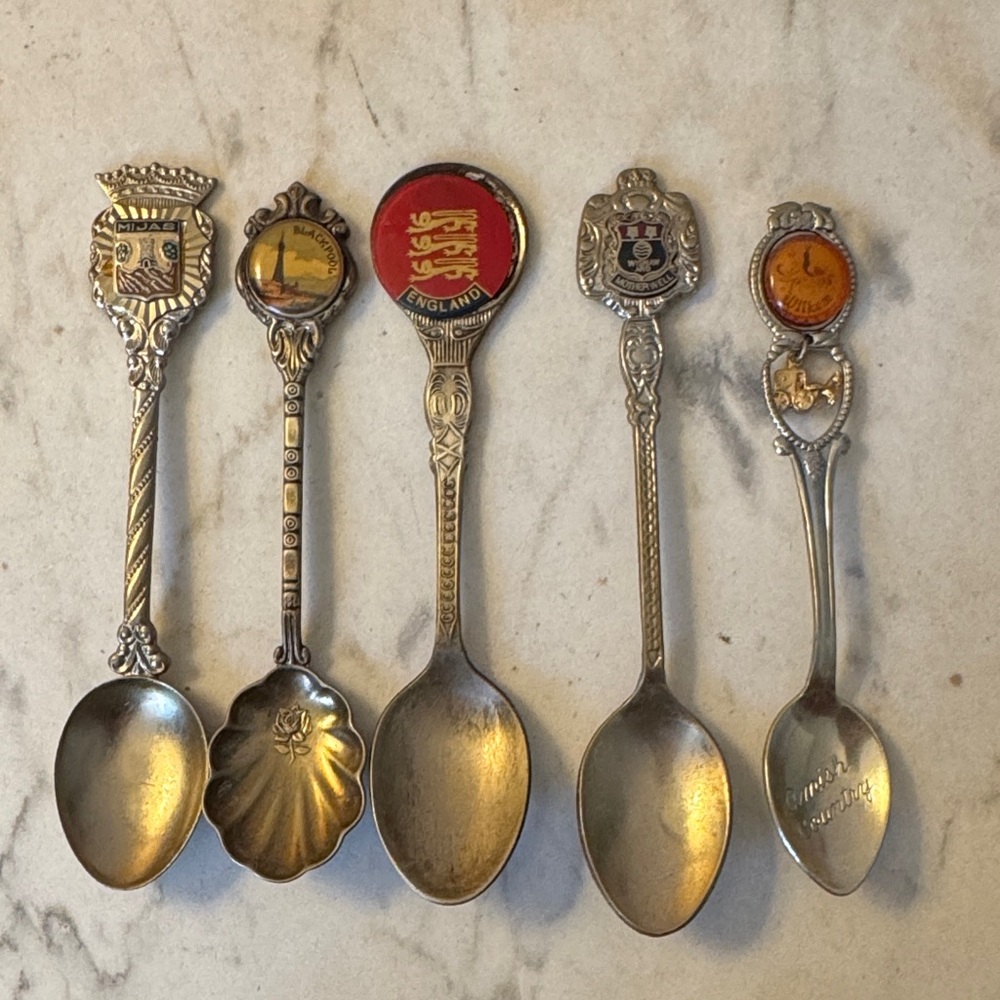 Vintage Collectible Silver Spoons Set